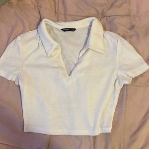 white collar undershirt